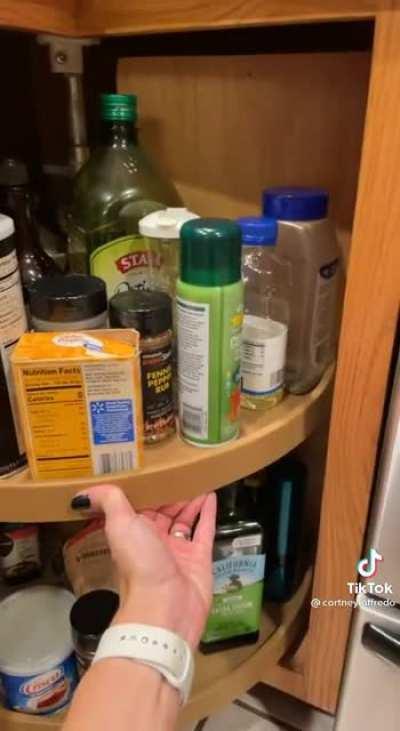 Stuck in a lazy Susan (why is it called that?)