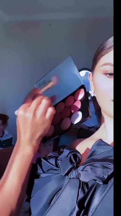 Selena getting glammed up | IG March 2024