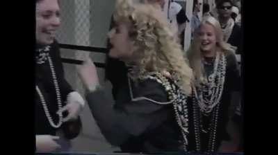 Choir singer flashes an awesome rack 