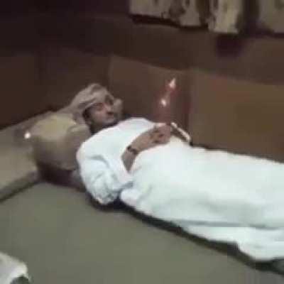 Blursed getting up from sleep