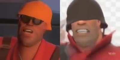 I know it's a bit late but screw it, Engi and Soldier celebrate 4th of July