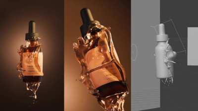 Some viscous fluid simulation Rnd for product viz , rendered in Cinema 4D