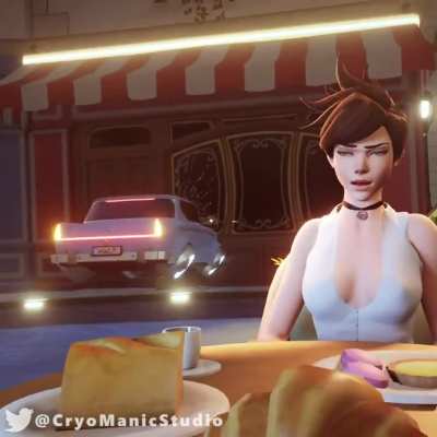 Tracer's titty flash (Cryo Maniac Studio) [Overwatch]
