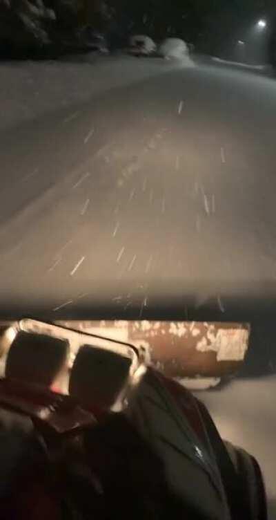 Nothing like mid night rides out in the snow