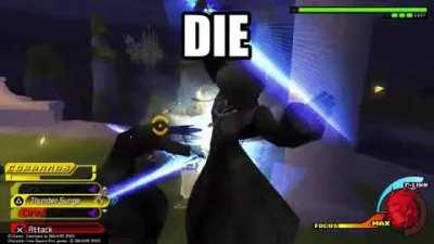 Jarvis, take that gif of Terra being annihilated by MF, put the word DIE in impact font, speed it up, and post it