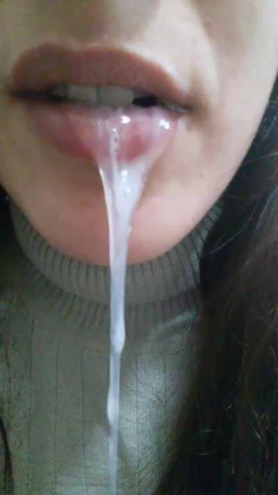 you will clean that with your tongue