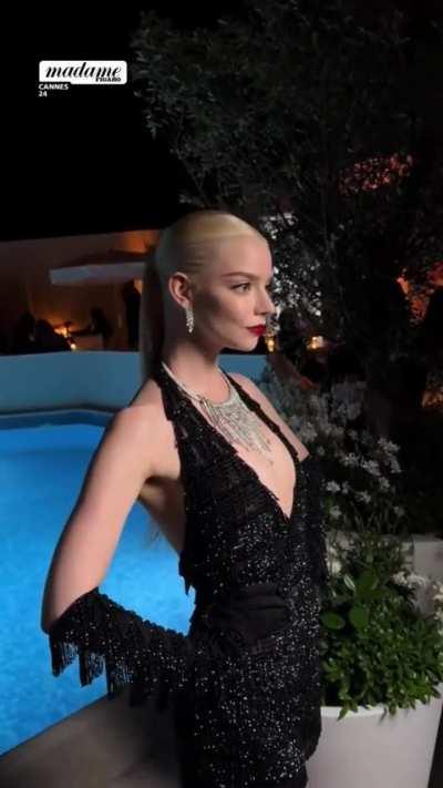Anya attend the Madame Figarro and Christian Dior dinner in Cannes