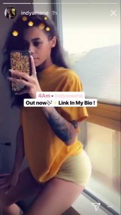 Dancing to her new song