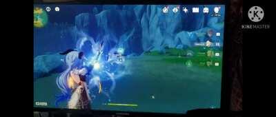 My little brother got his waifu. Dayum.