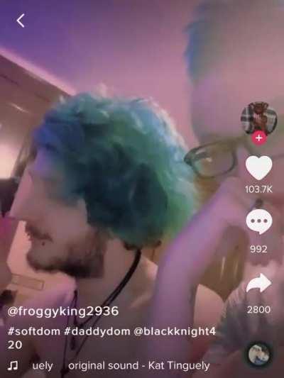 TFW your dom lets you use his hair color 🥰