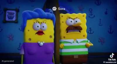 Leaked scrapped design of spongebob's parents (russian version only)