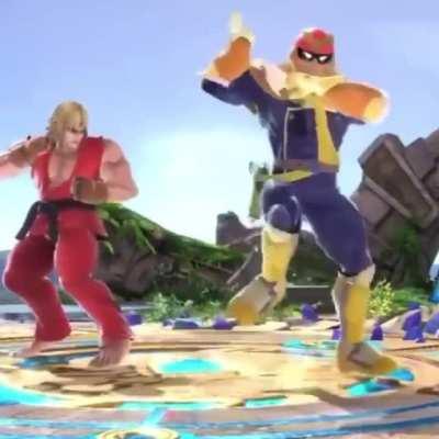 Captain Falcon’s data had a special animation and this is what it was