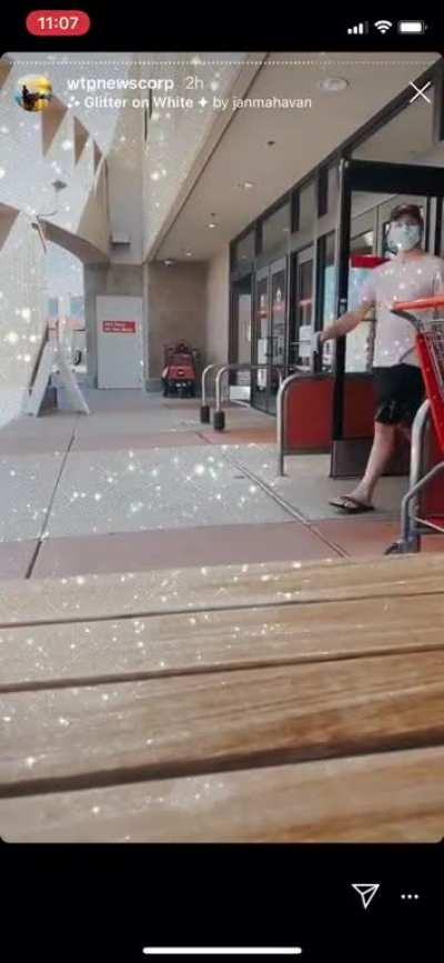 PR Firm owner shows Target how she feels about masks. Rumor has it this woman also wants to run for governor of AZ.