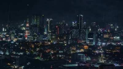 I made an audio-reactive wallpaper of the view outside my window