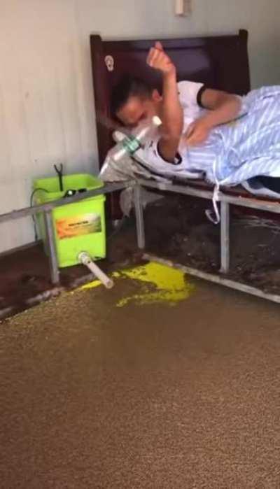 What is even going on here? Is that a flooded bunker?