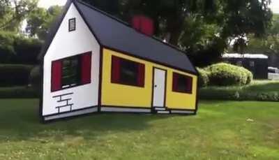 Real Life Optical Illusion - House I by Roy Lichtenstein - Washington DC, USA