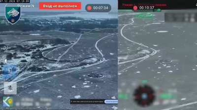 The Ukrainian 36th Marine Brigade destroyed a Russian armored troop transport with an FGM-148 Javelin ATGM in the Kursk Oblast.