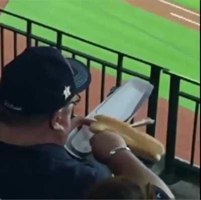 HMF while I eat this hard foot long with a plastic fork