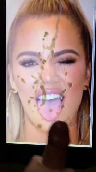 Covered Khloe Kardashian in my dick juice