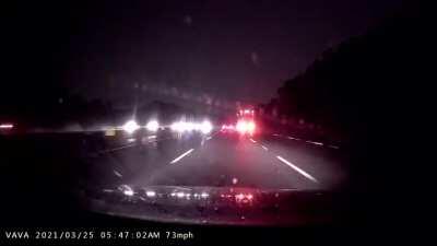 Close call on my way into work this morning.