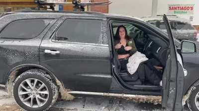 It’s snowing in the mountains!!