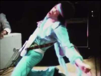 Jimi James and the blue flames. Stylistically he’s the greatest not just his music but his aura mystic. He’s 1/1 he’s the coolest mf to walk earth Mozart was amazing but he didn’t dress like this so his cool points don’t add up to this. This concert and I