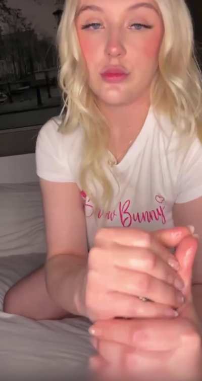 Pretty Barbie stokes a huge bbc