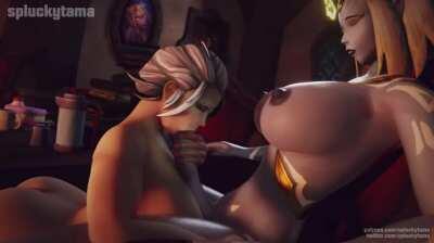 Jaina and her bodyguard (spluckytama) [World of Warcraft]