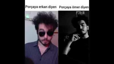 Porçayın adı ÖMER'dir