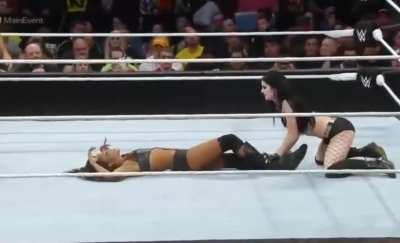 Paige knows how to pin her opponent 