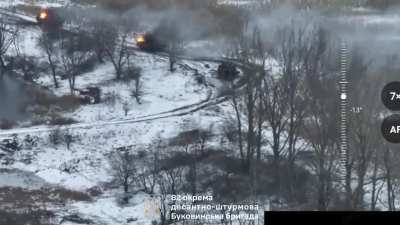 Ukraine's 82nd Air Assault Brigade's UAV pilots helped defeat an incoming Russian mechanized attack, using heavy bomber drones and FPV strikes and aiding artillerists. Published February 9, 2025