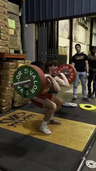 140kg/308lbs Clean @75kg/165lbs