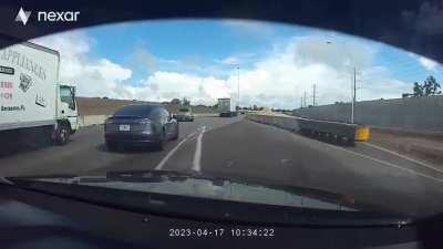 My friend sent me a clip of him doing a “cool overtake.” How many laws did he break?