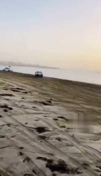 Drifting on a beach with an idiot