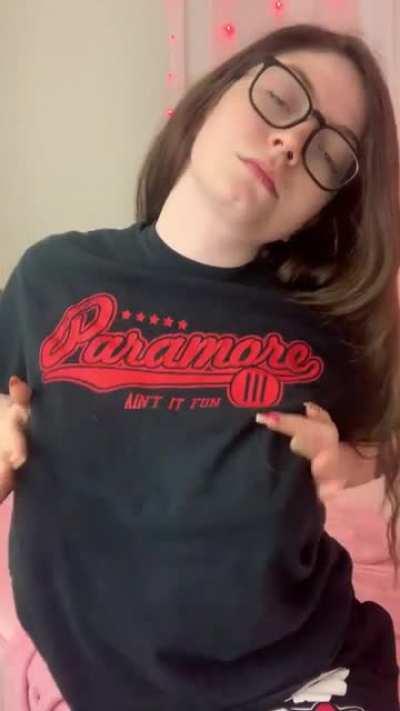 wearing no makeup, glasses, and sweats. Are you still raw doggin me?