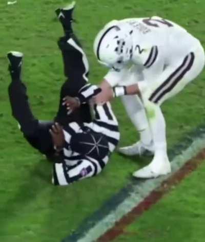 Celebrating after a play in football