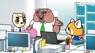The one time, Ton calls Retsuko by her actual name and not Short-Timer/Calender, when he was introducing Anai.