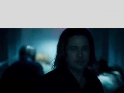 Brad Pitt, World War Z, Zombie Camouflage - [Video + Audio, 4:3 AR]