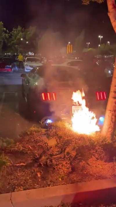 Found this leaving the movies..then someone did donuts and all the cops came