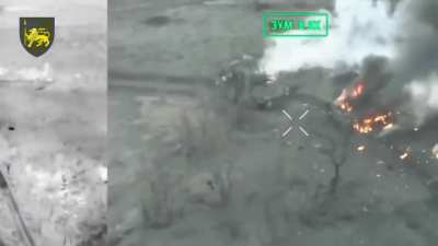 Ukrainian artillery and drones of the 60th Mechanized Brigade repelled Russian mechanized assaults in the Terny direction. February 2025