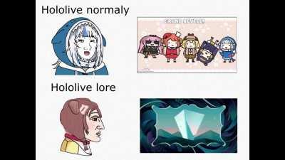 The contrast between the lore and what we have is a mouthfull