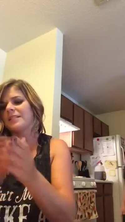 Son improves moms video