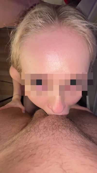 I get so happy with his dick in my mouth