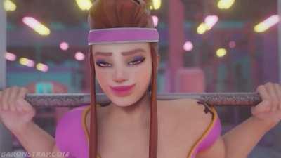 Sombra gets a close personal session (Baronstrap) [overwatch](Short Movie)