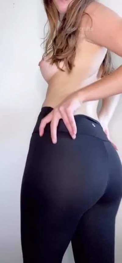 Once the leggings come off 😳