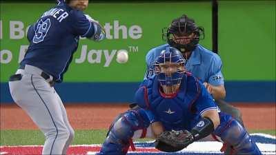 [Highlight] [Highlight] Alek Manoah has Kevin Kiermaier cursing at himself after an absolutely disgusting slider