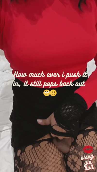 🤭 it really does pop back out 😡🤭