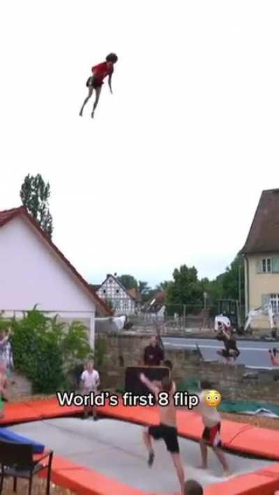 This octuple flip never seen before./