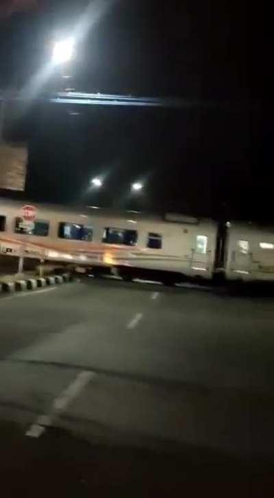 train crash in Indonesia