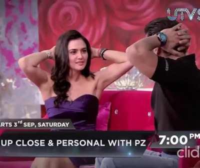 Preity Zinta. Lucky Salman saw them so closely.